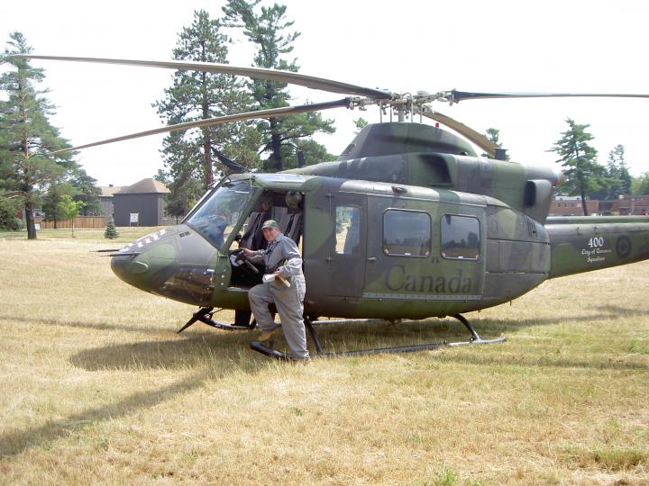 Riding in the Kiowa Helicopter was a blast